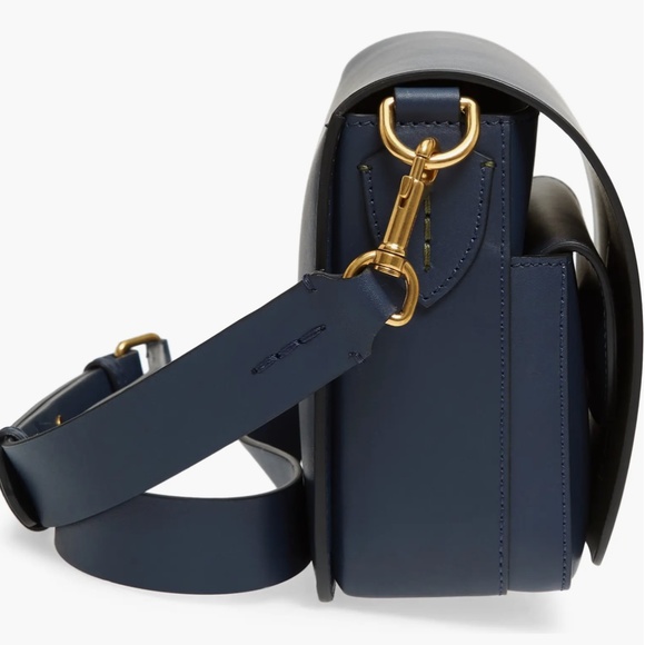 Authentic Burberry Large Square Leather Shoulder Bag - Picture 7 of 14